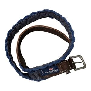 Vineyard Vines Blue Braided Belt | Size: 32